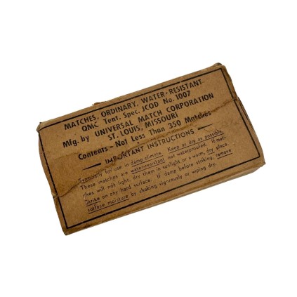 Lot de 5 allumettes US d'origine WW2