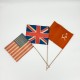 Lot 3 drapeaux de la libération
