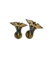 Paire d'insignes de col NURSE US WWII