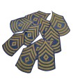 Paires de grades de 1st sergent WW2 originaux