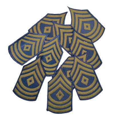 Paires de grades de 1st sergent WW2 originaux