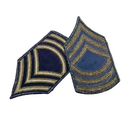 Paire de grades de master sergent originaux WWII