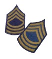 Paire de grades de master sergent originaux WWII