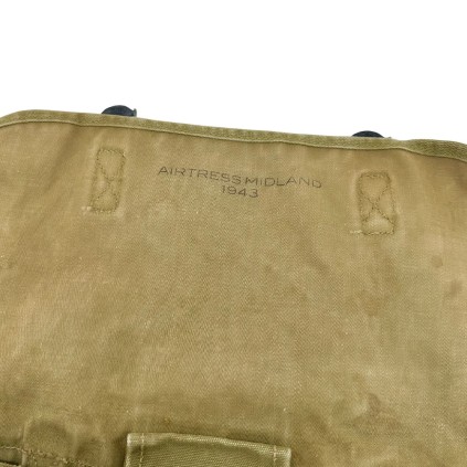 Musette caoutchoutée US M-1936, datée 1943