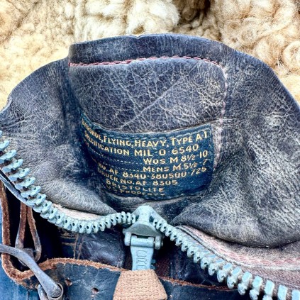 Bottes de vol A-1 en cuir pour USAAF