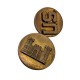 Paire d'Insignes de Col (Disques) US Army et Engineer – Seconde Guerre Mondiale