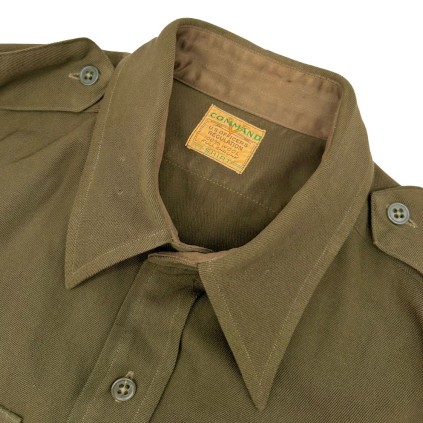 Chemise officier US "Chocolat" originale
