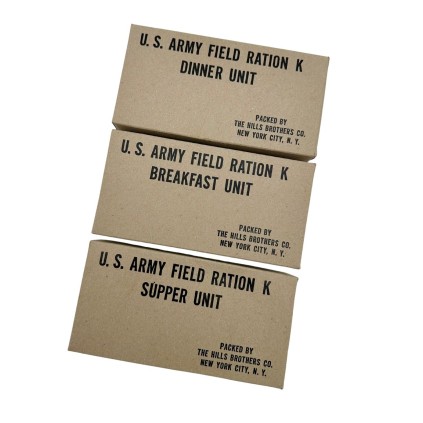 Lot 3 ration K 1st type pour une journée